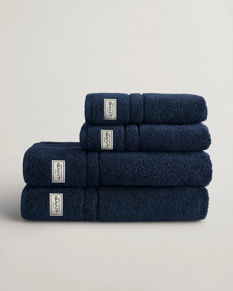 PREMIUM Handdukar 4-PACK - Marinblå