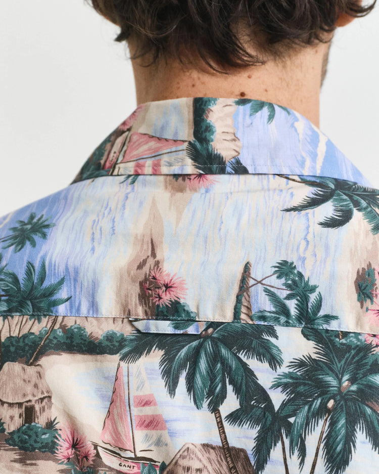 REL RESORT ISLAND PRINT SHIRT - 419
