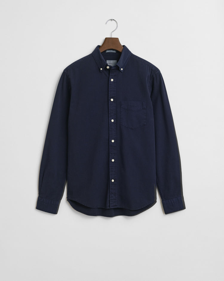 Regular fit TWILL SHIRT - EVENING BLUE
