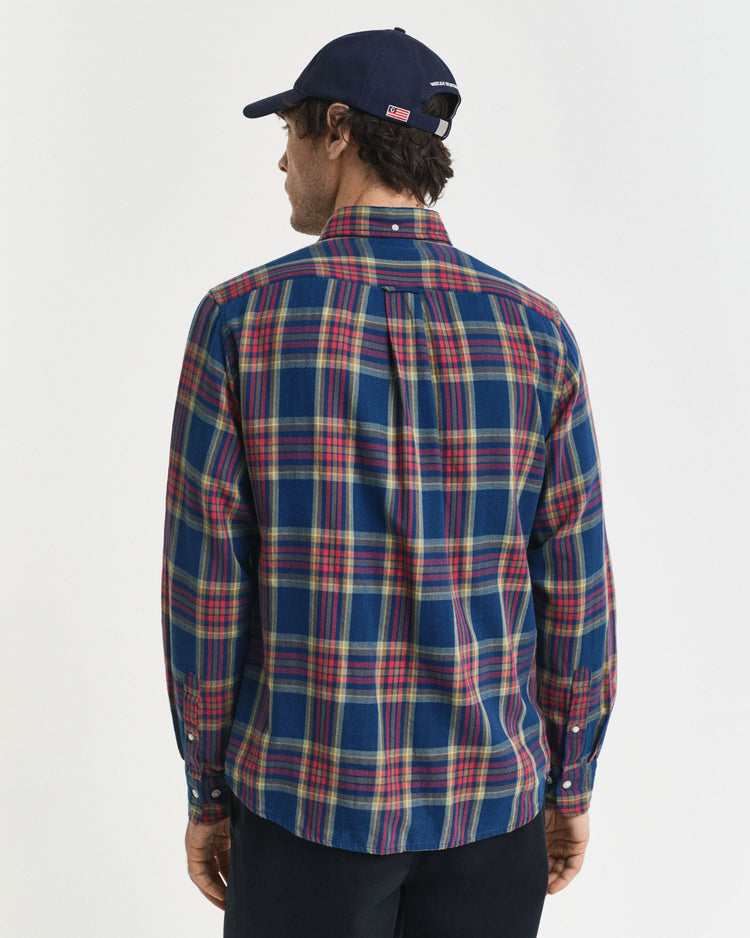 Regular fit CHECK SHIRT - INDIGO