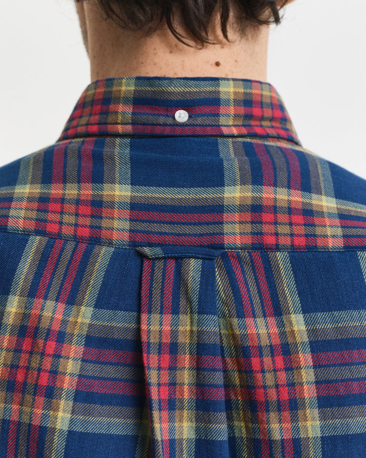 Regular fit CHECK SHIRT - INDIGO