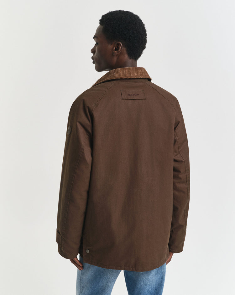 Vaxad lantjacka - Deep Brown