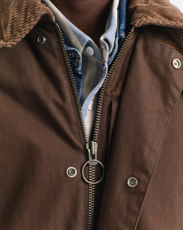 Vaxad lantjacka - Deep Brown