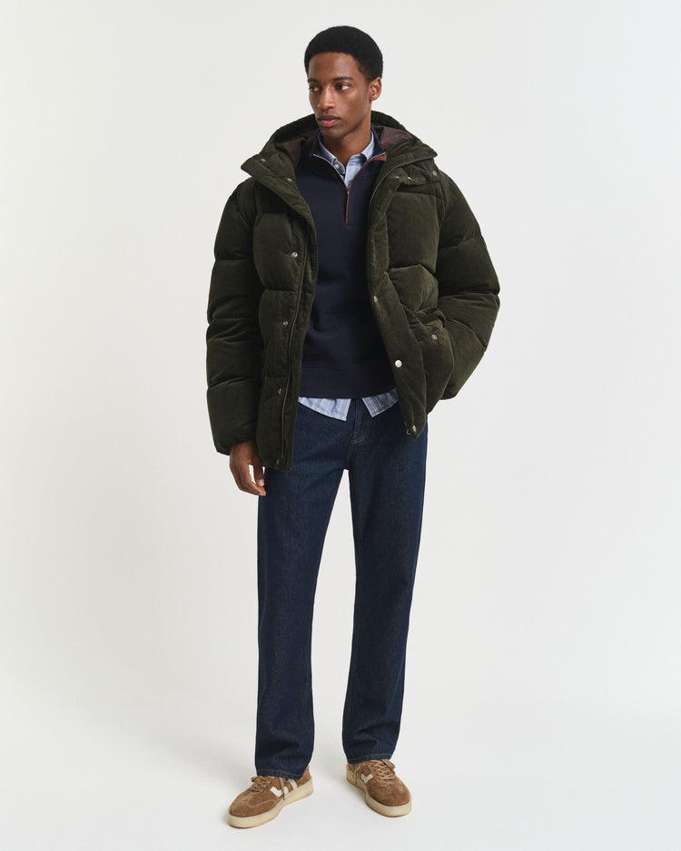 SACKER RIB HALF ZIP - 433 EVENING BLUE