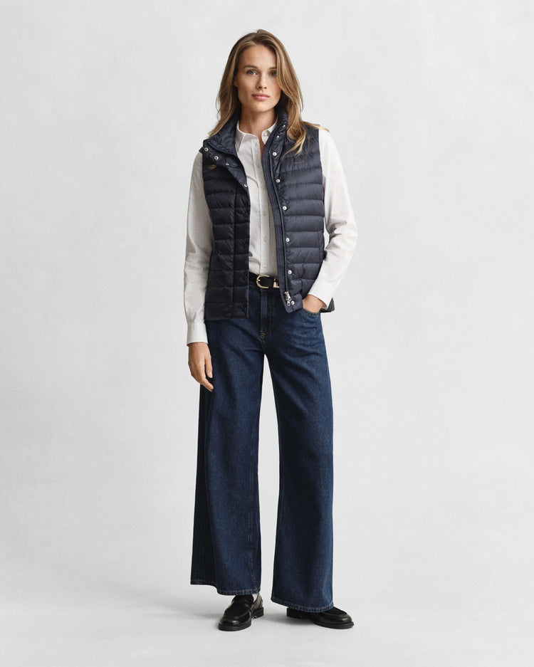 Lätt dunväst - Marinblå