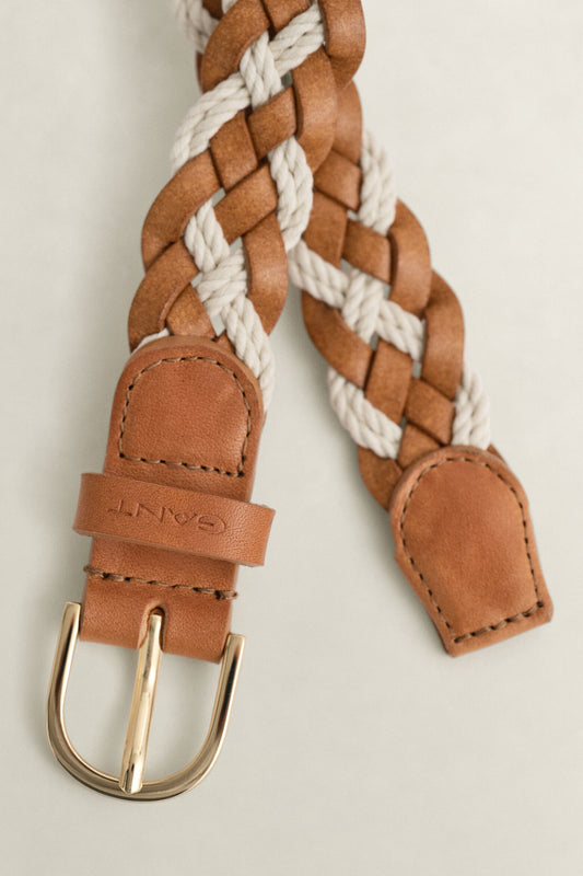 BRAID BELT - CREAM