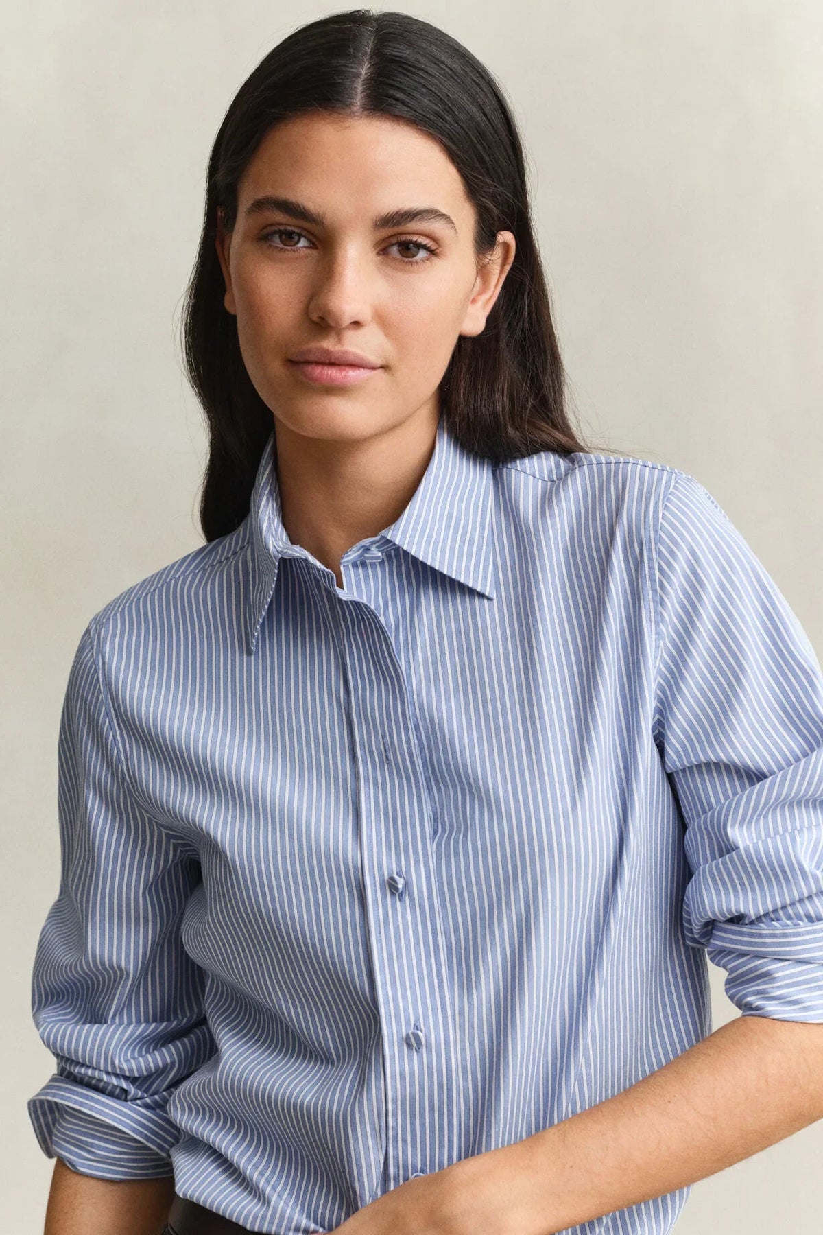 Gant randig skjorta i färgen Misty Lavender