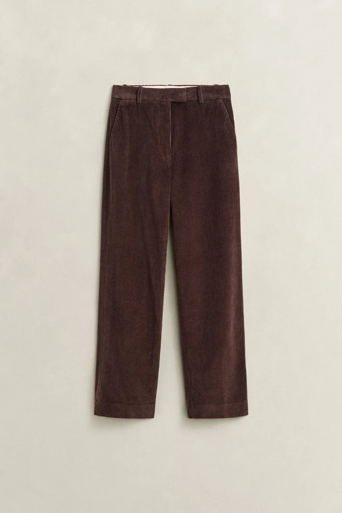 Gant mörkbruna manchesterbyxor tailored fit