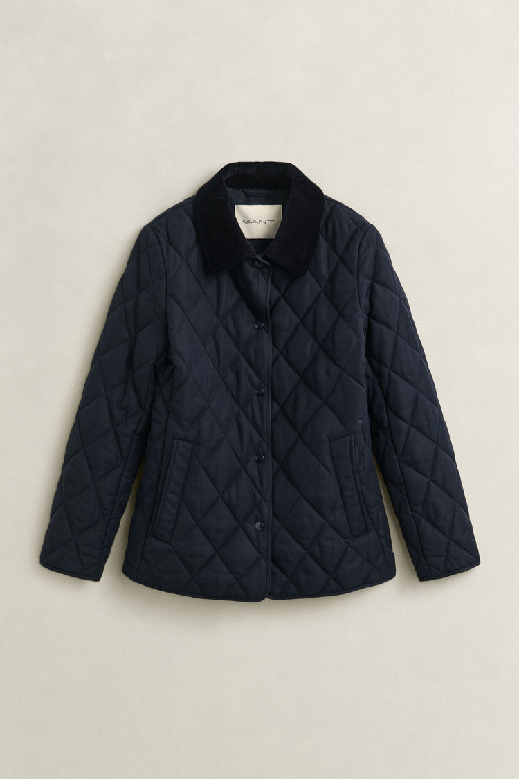 Slim Quilted Jacket - Evening Blue