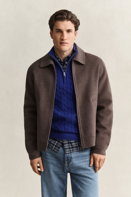 Handstitched Jacket - SHADOW BROWN