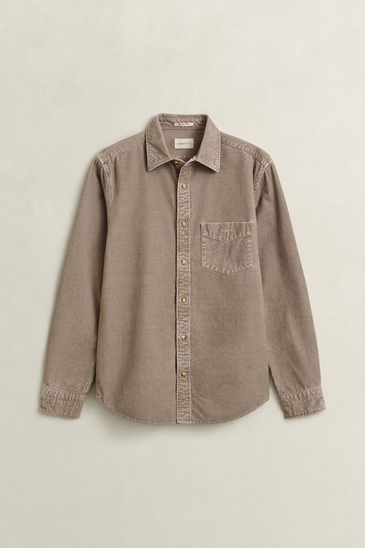 Dyed Cord Shirt - Mist Taupe