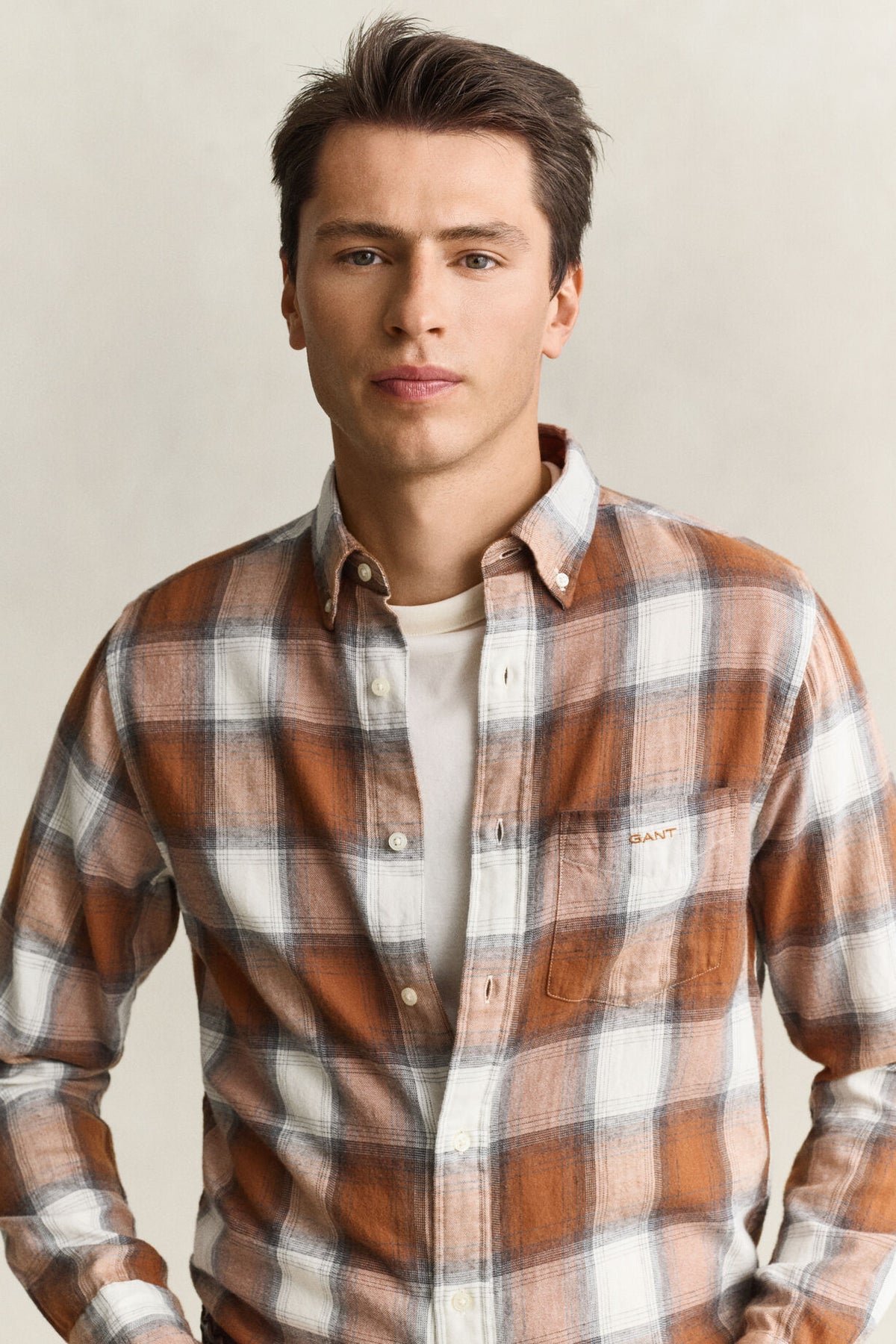 Flannel Shirt - Caramel Brown