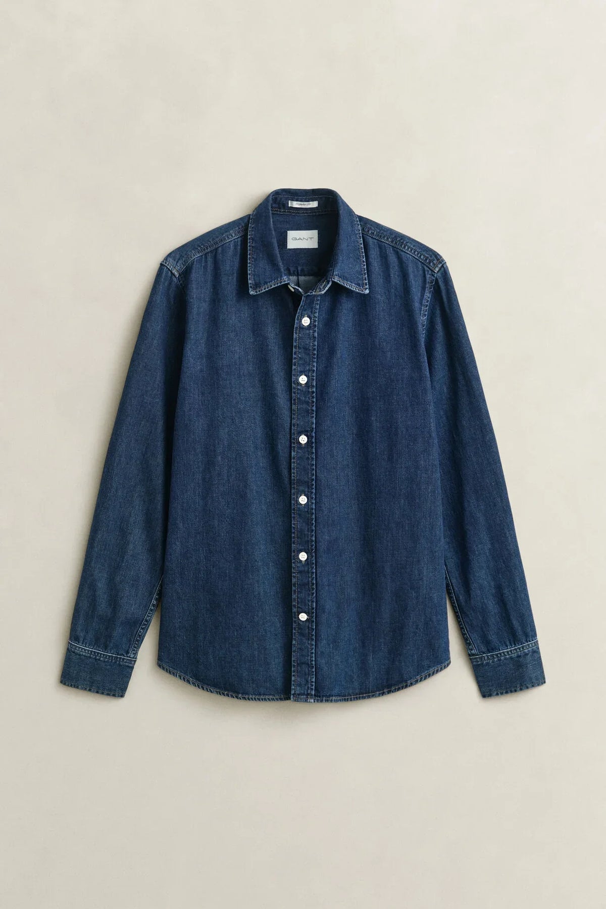 Gant REG DENIM SHIRT mörkblå denimskjorta herr