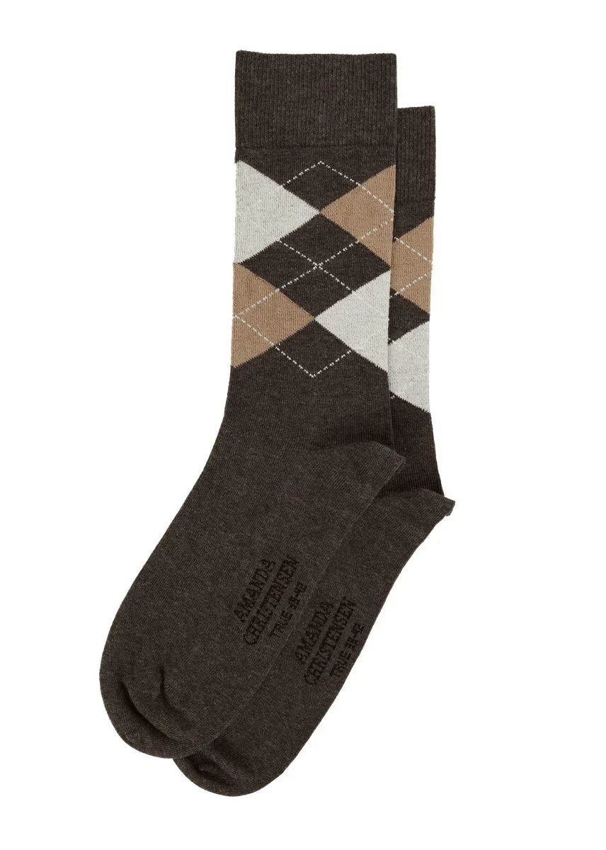True Ankle Argyle - 801 Brown melange – bild 1