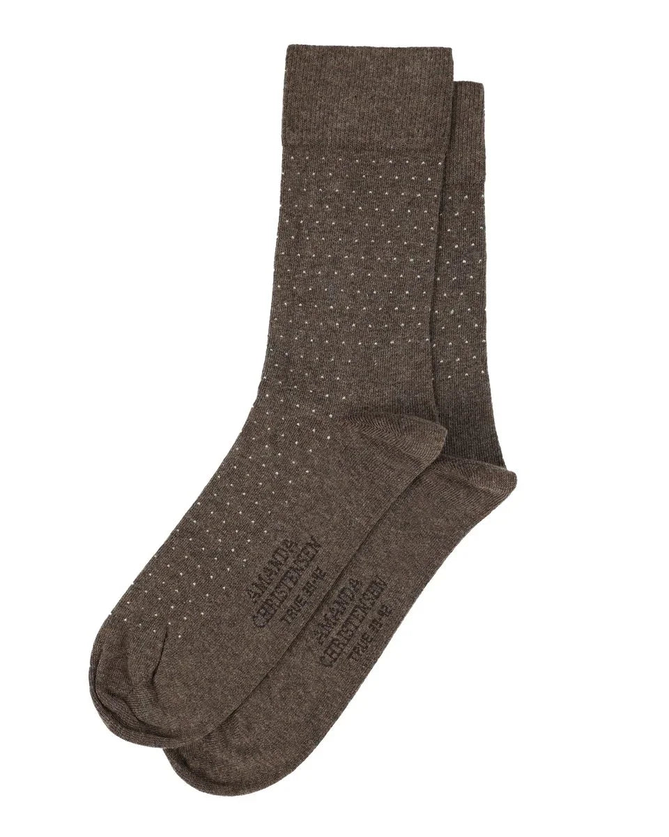 True Ankle Micro Dot - 801 Brown melange – bild 1