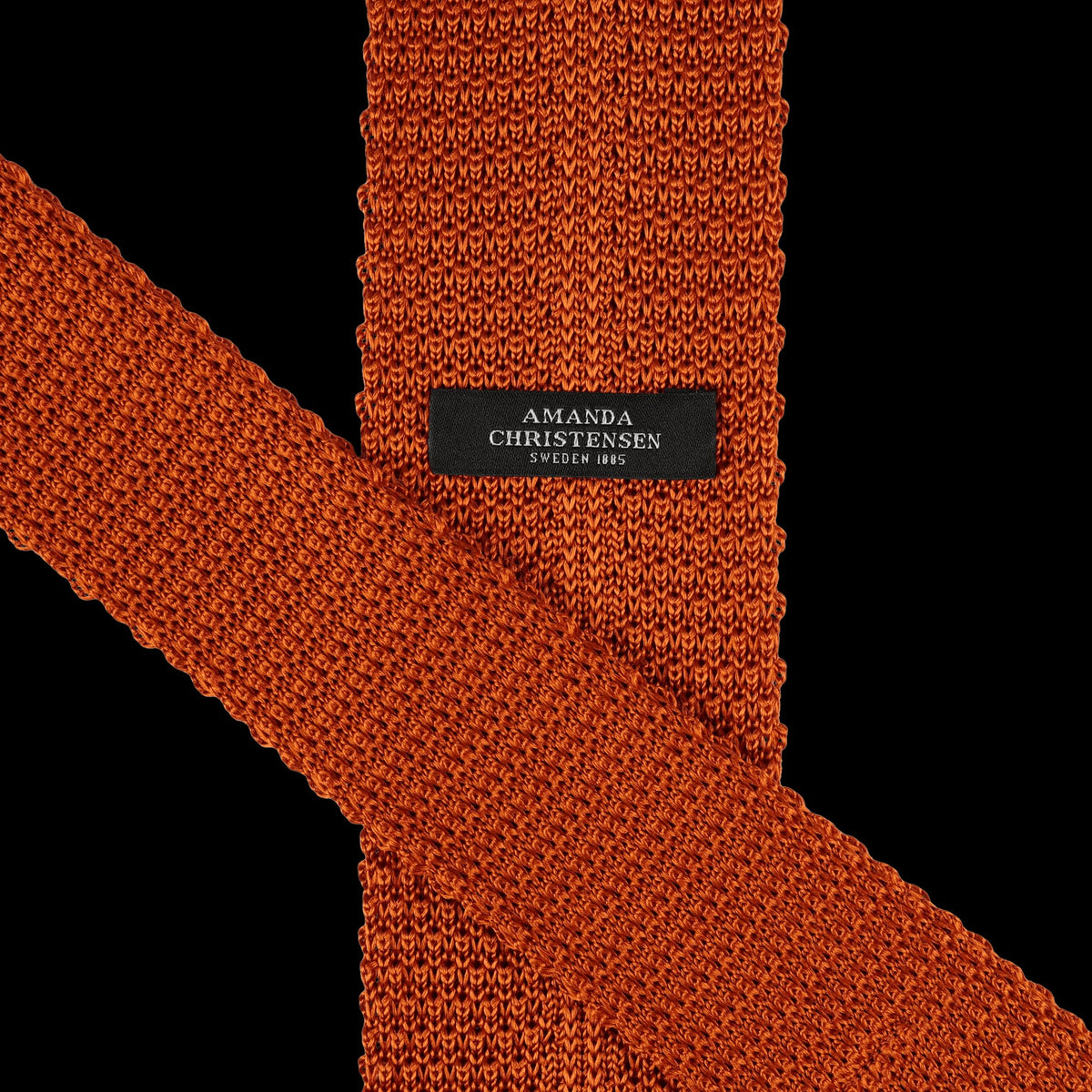 Knitted Tie - 207 Orange – bild 3