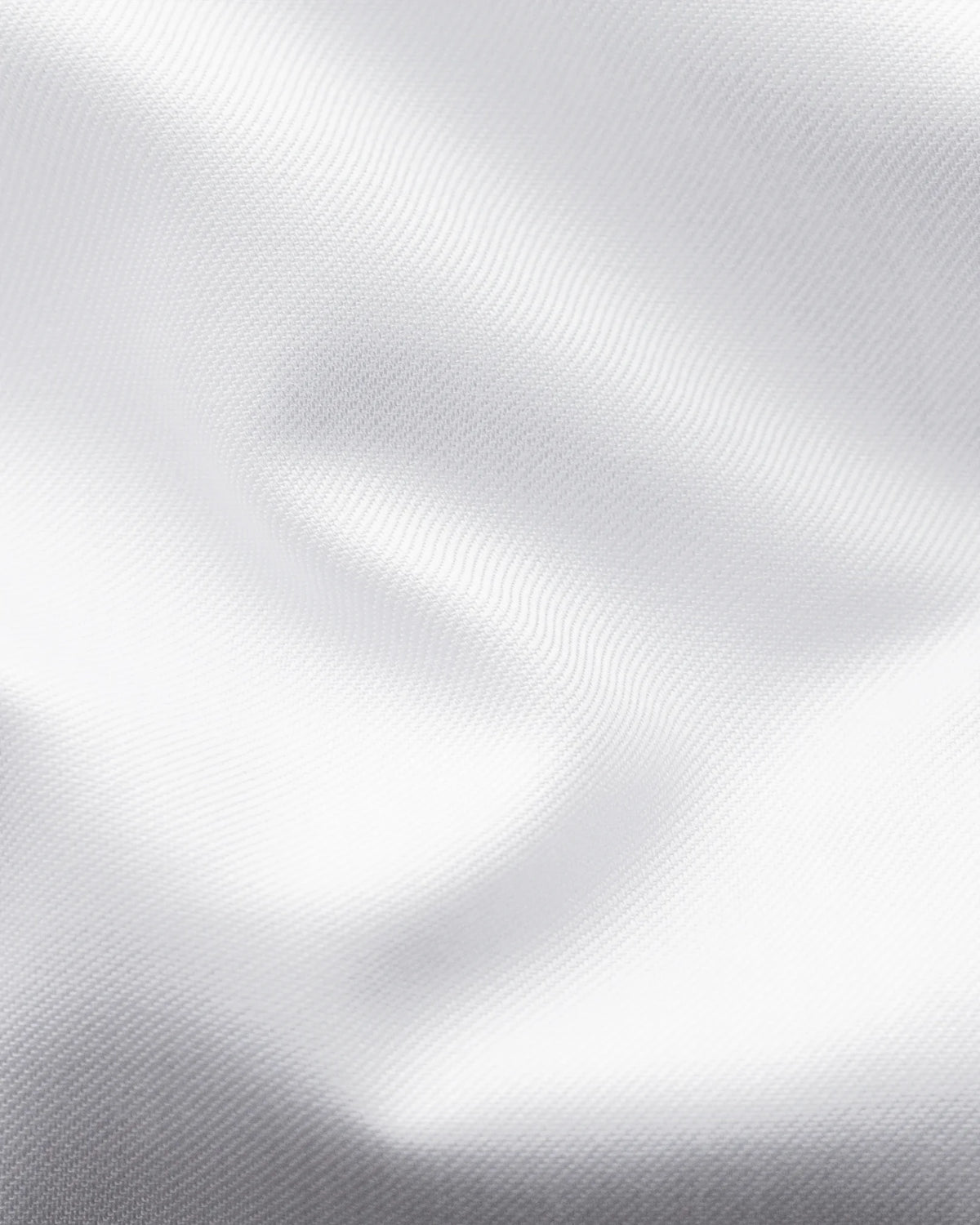 Signature Twill-skjorta Contemporary, dubbel manschett - Vit – närbild