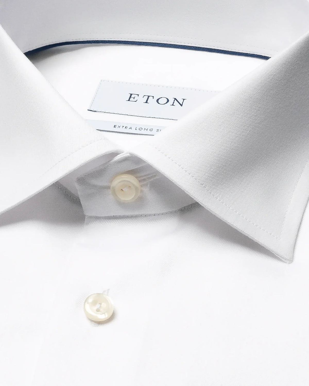 Signature Twill-skjorta Slim, extra långa ärmar - Vit – baksida