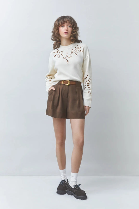 Pullover Perika - Blanc Casse