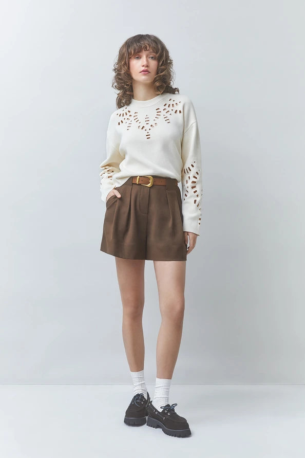 Pull Perika - 01-BLANC CASSE