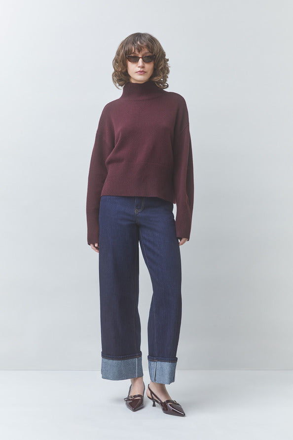 Turtleneck Pinto - Prune