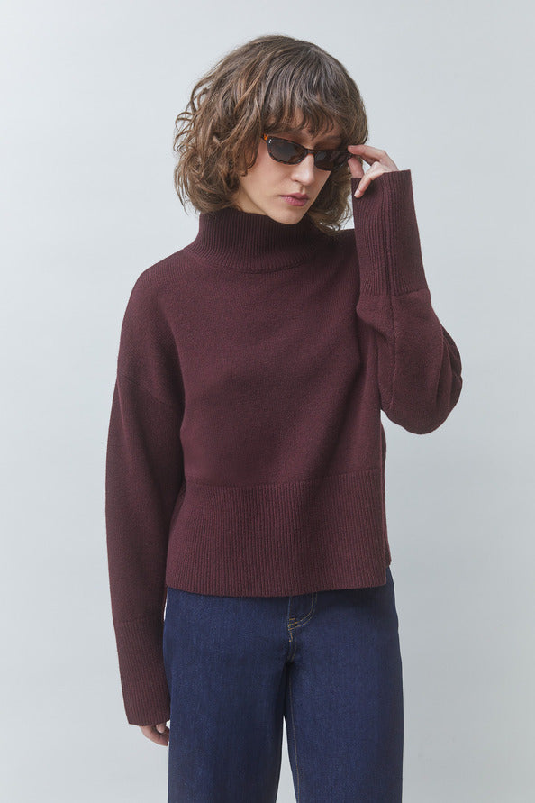 Turtleneck Pinto - Prune