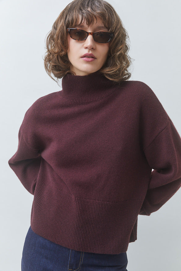 Turtleneck Pinto - Prune