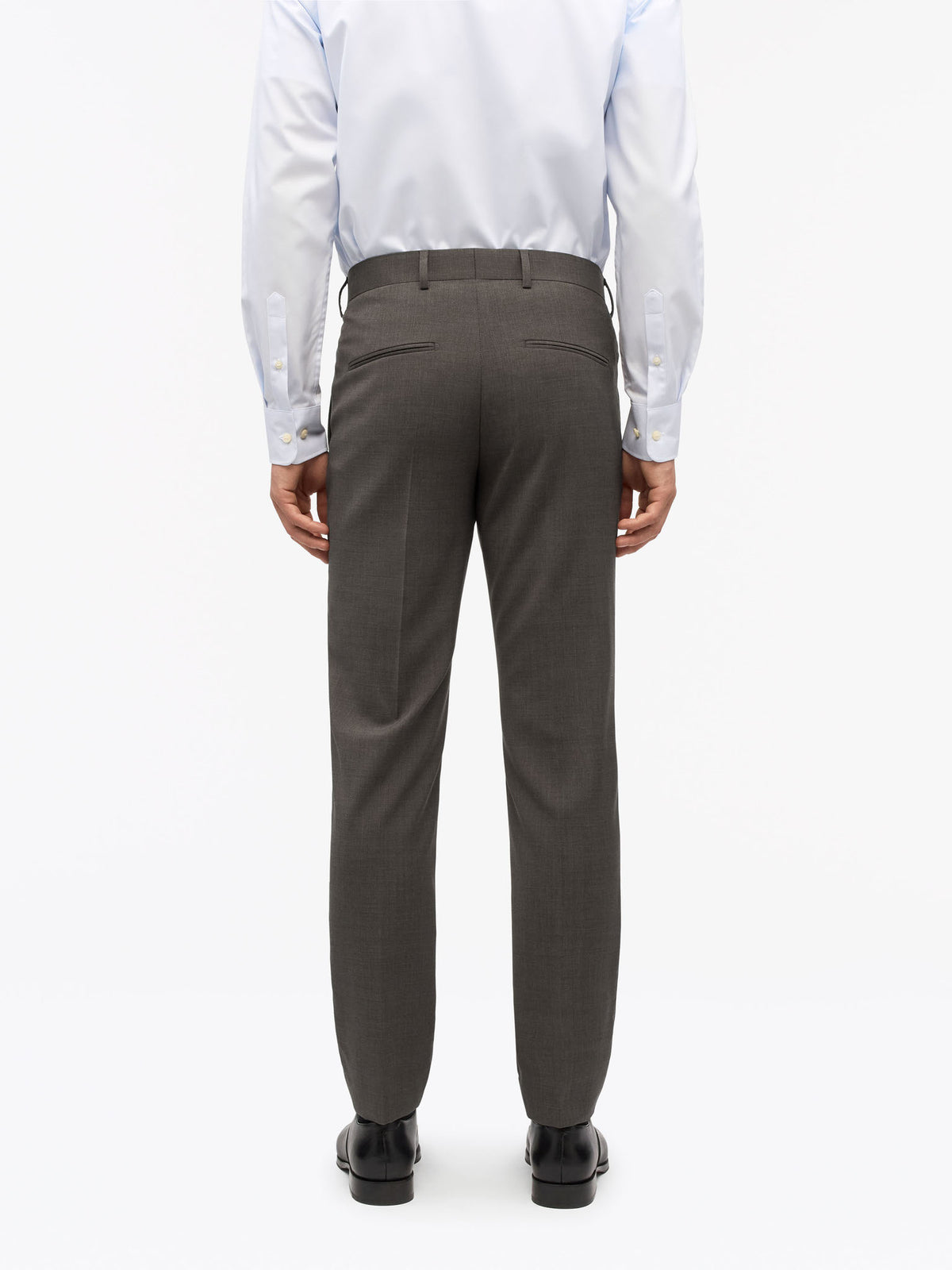 Tenuta Slim-Fit Byxor - Mörkbrun – baksida