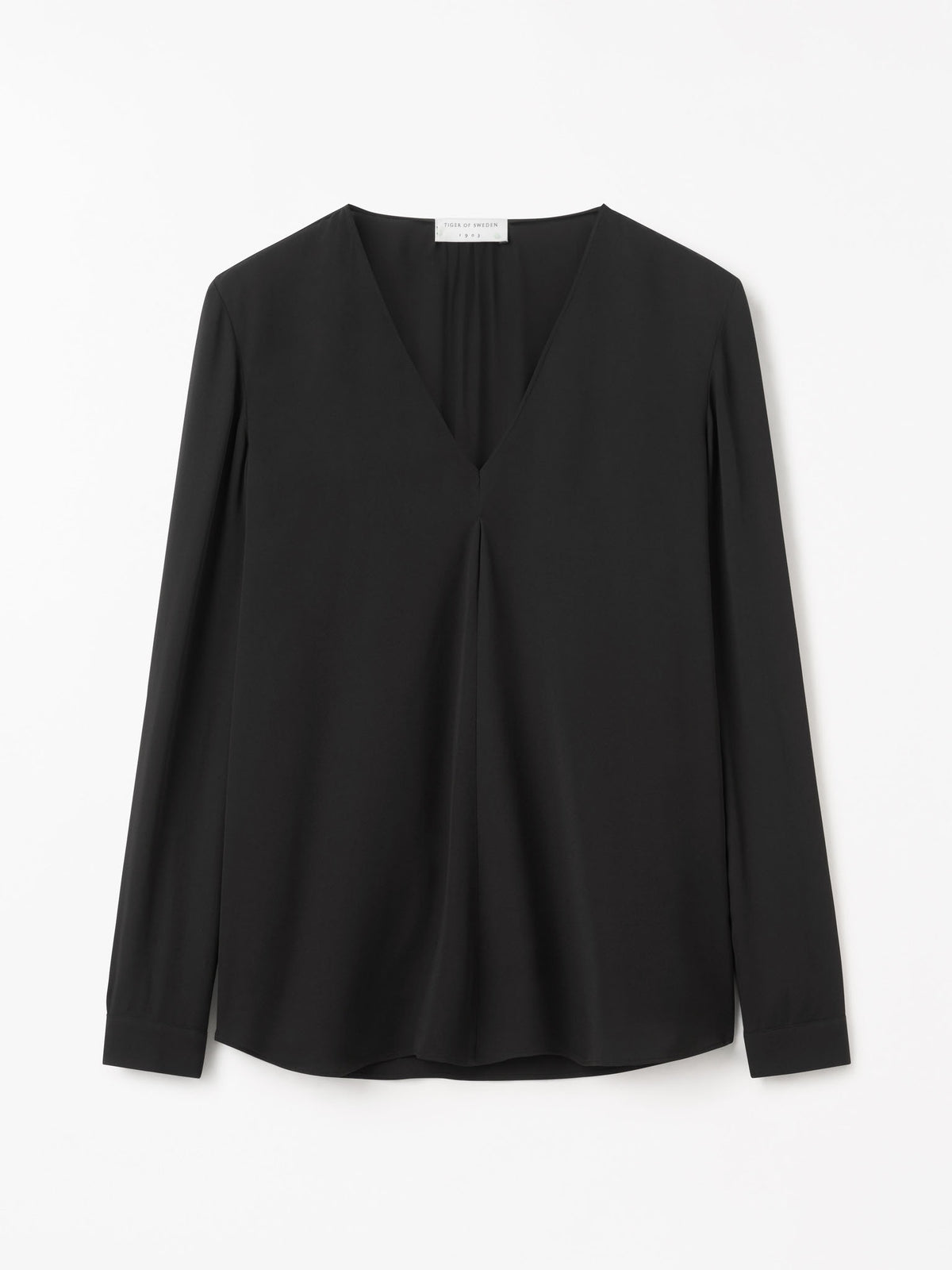 Klara Regular-Fit Blus - Svart – framsida