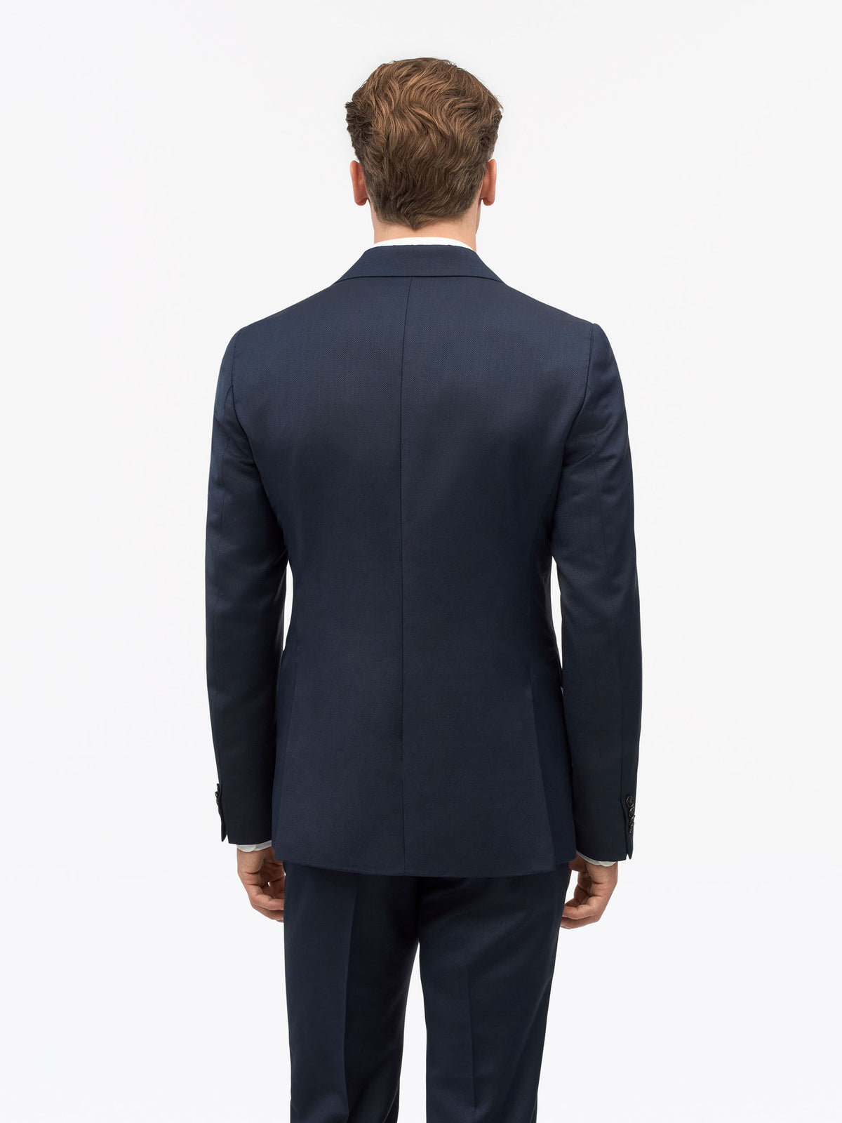Ease Slim-Fit Kavaj - Mörkblå – baksida