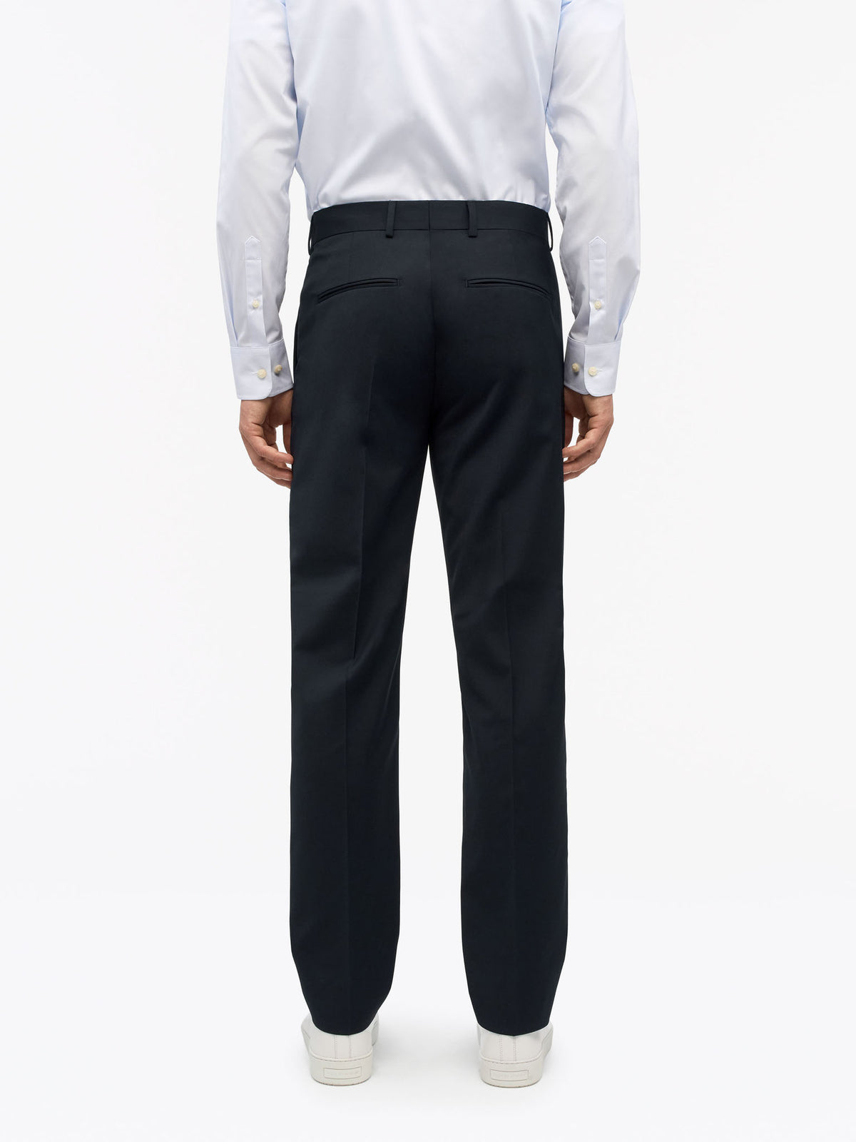 Tenses Byxor i Ullblandning - Navy – baksida