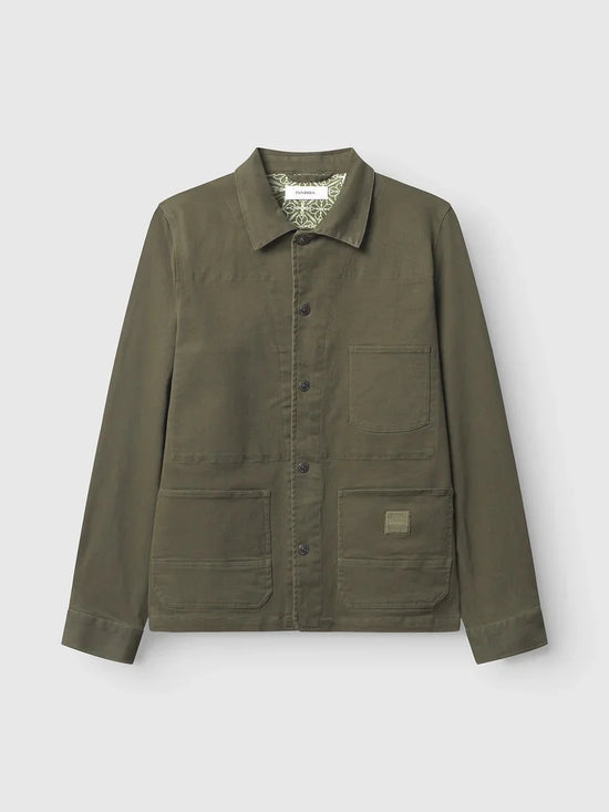 Gabba grön overshirt herr med tre fickor bomull