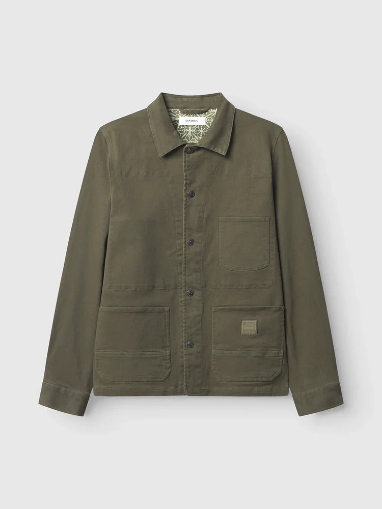 Gabba grön overshirt herr jacka med fickor