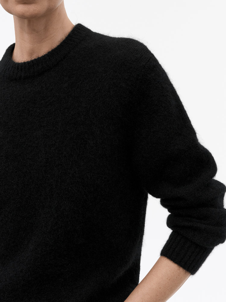 Cleo mohair- och ulltröja - Black