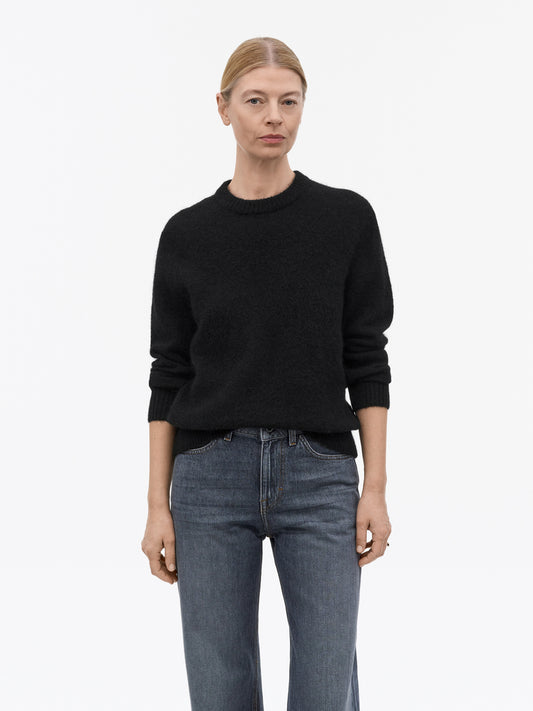 Cleo mohair- och ulltröja - Black