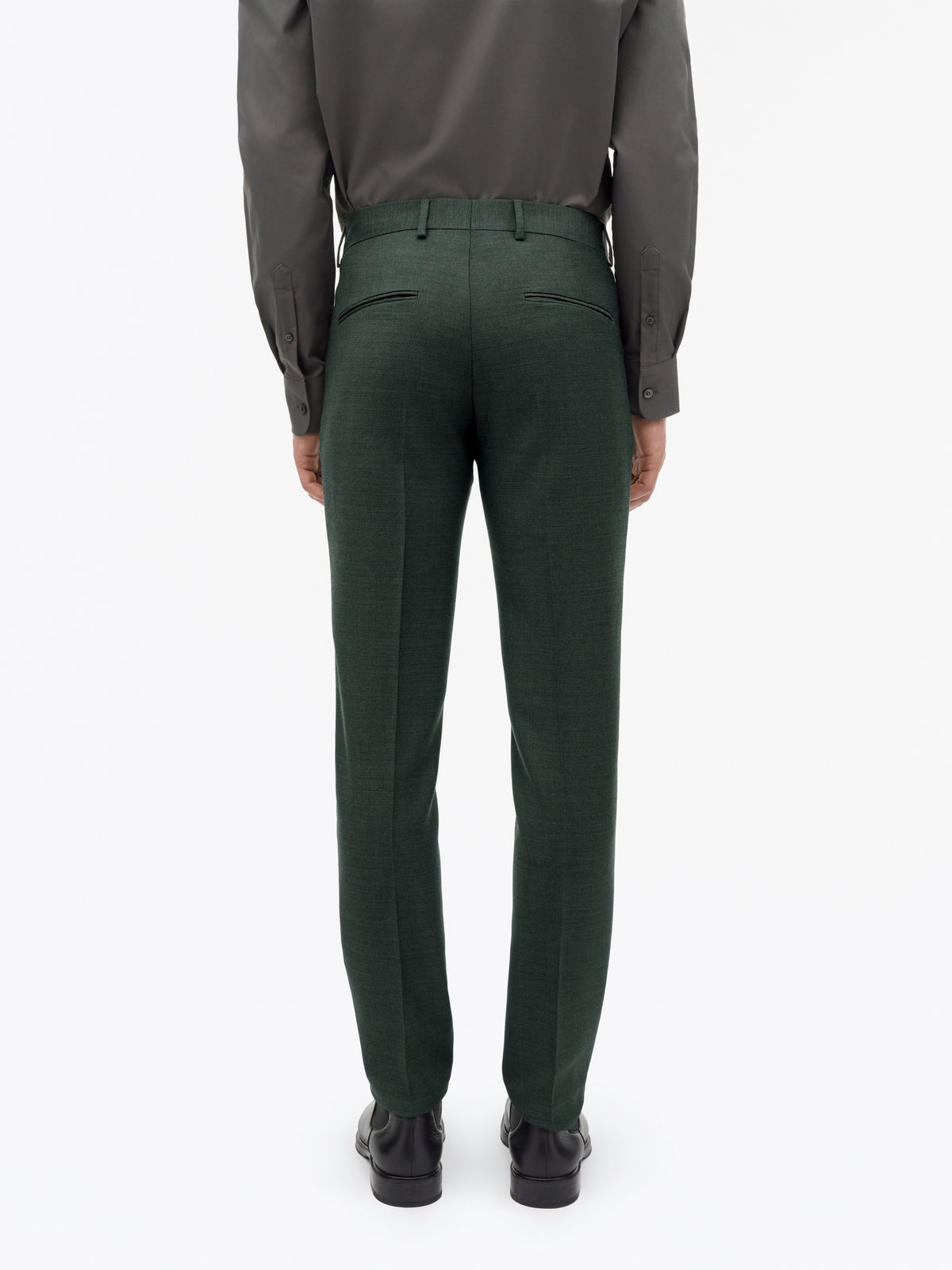 Ease Slim-Fit Kostym - Mörkgrön – baksida