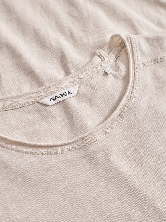 T-shirt crewneck - White Almond