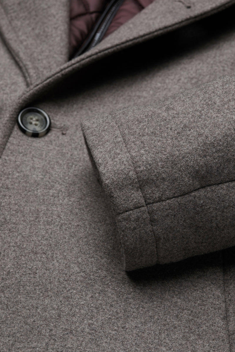 Digel Delray Premium City Coat - Taupe – detalj