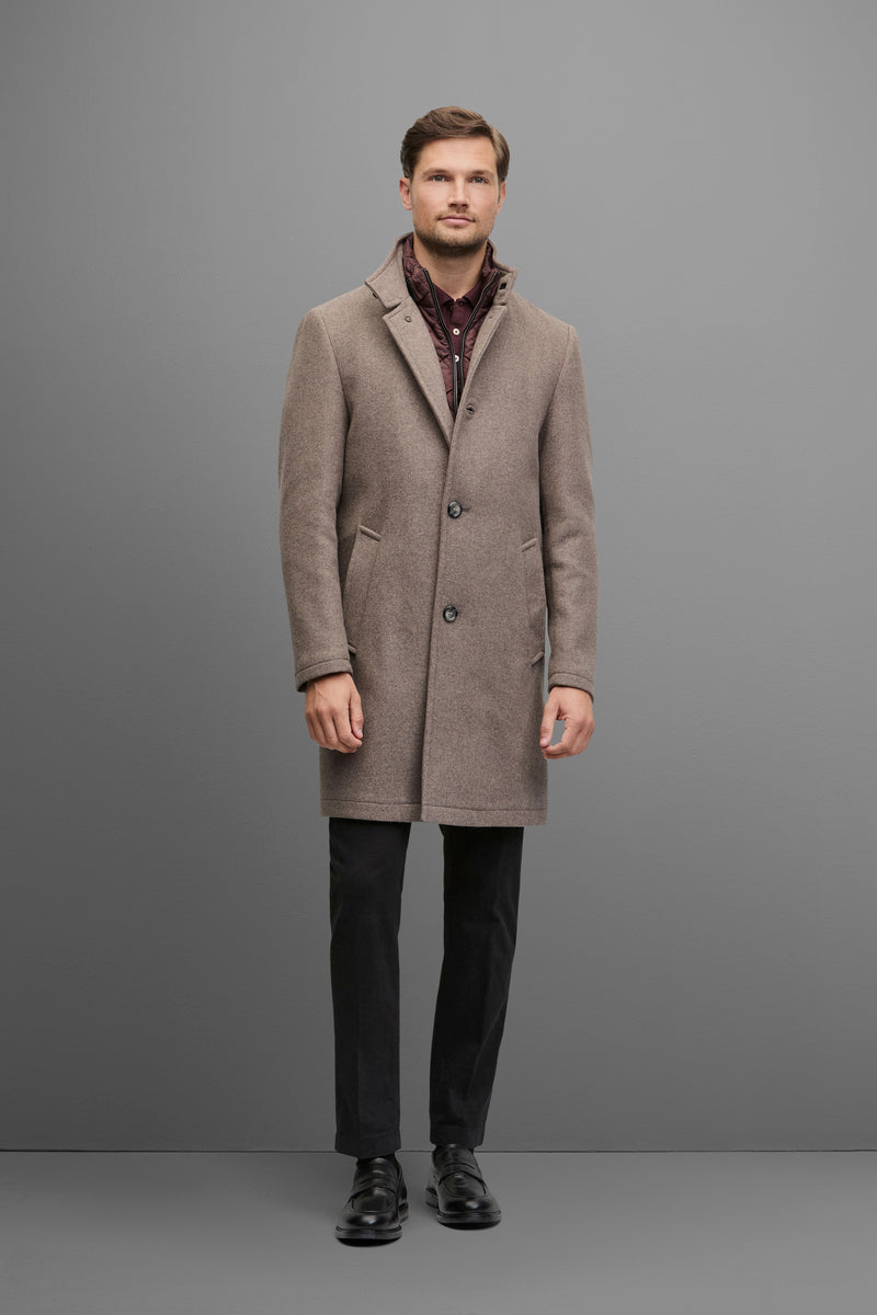 Digel Delray Premium City Coat - Taupe – närbild
