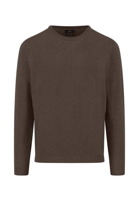 O-Neck Cotton Kashmir - Dark Chocolate
