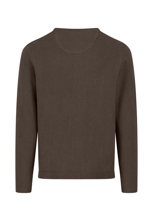 O-Neck Cotton Kashmir - Dark Chocolate