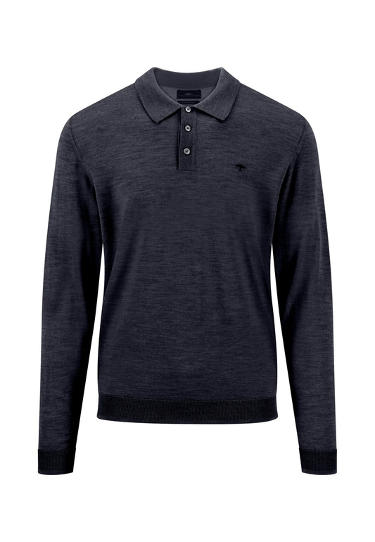 Polo Shirt Merino - Cypress