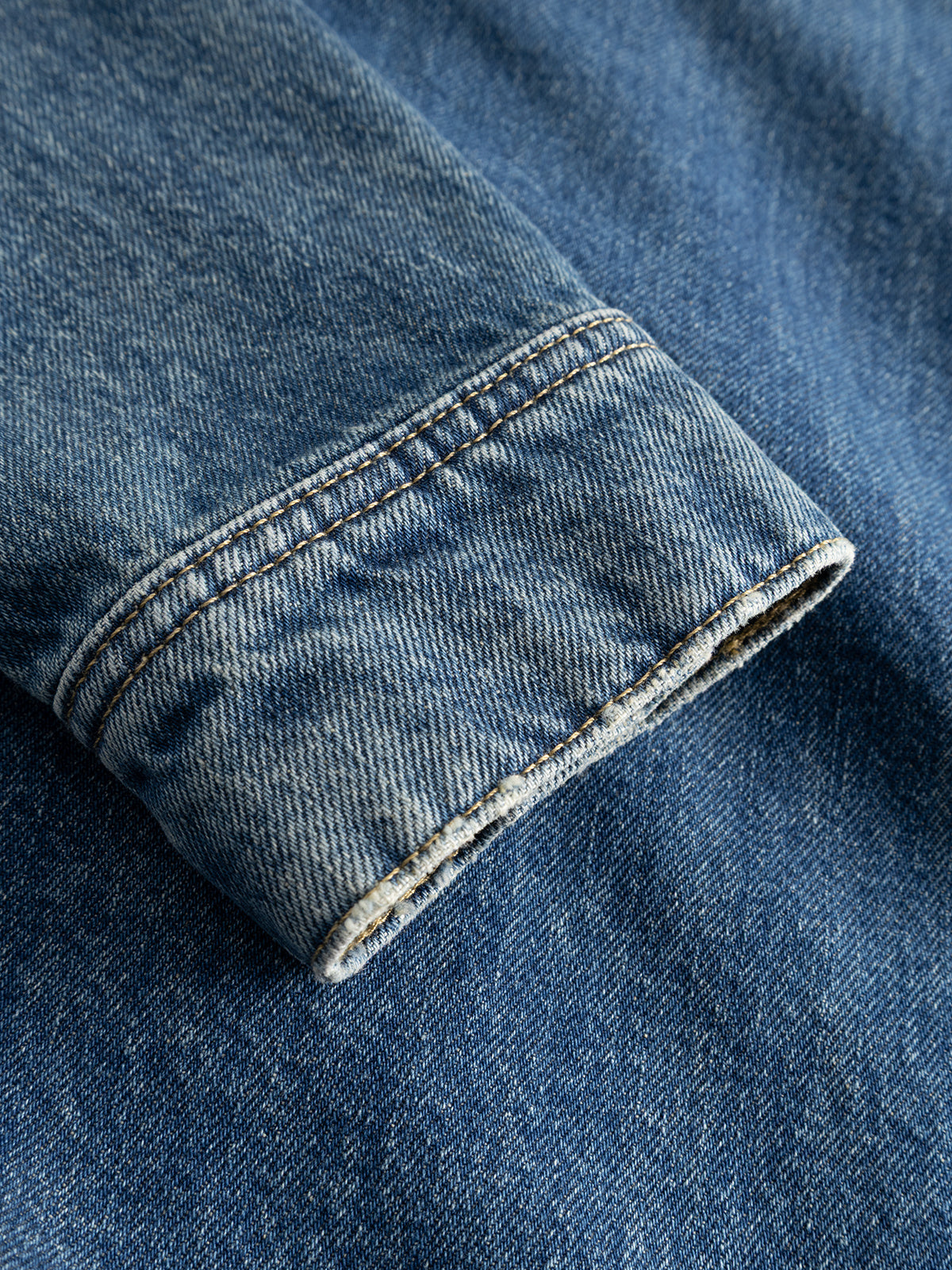 GABbeta Wolv DS0004 LS Overshirt - Dark Blue Denim – bild 8