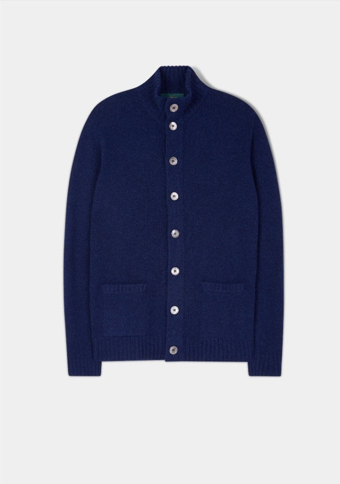 CARDIGAN LAMMULL - INDIGO