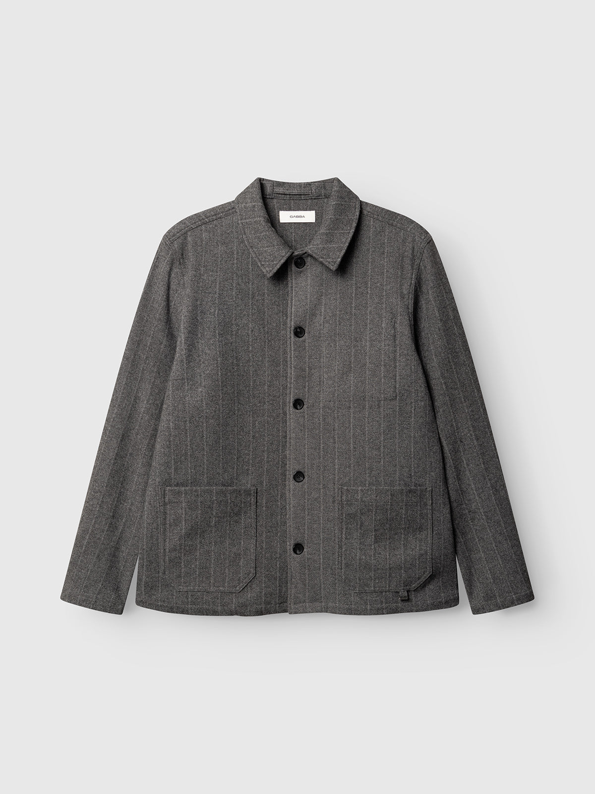 GABlibre AX Stripes LS Overshirt - Dark Grey – bild 1