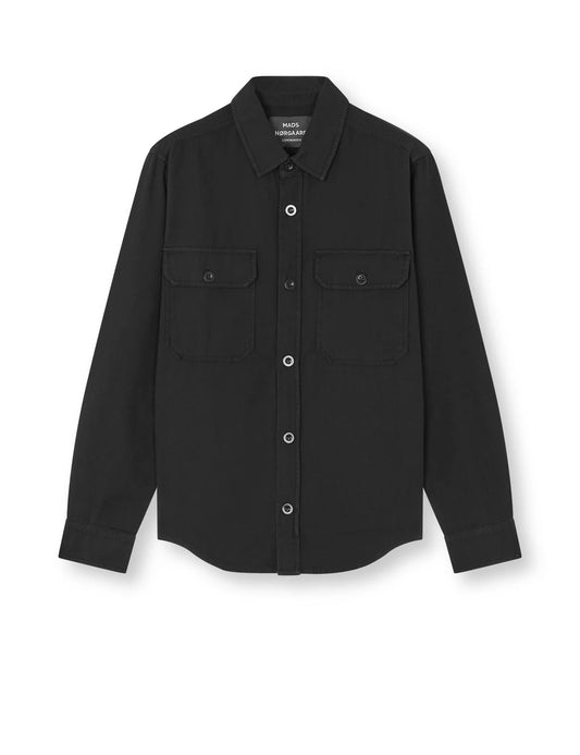 Dyed Canvas Skyler Shirt - 1 Black