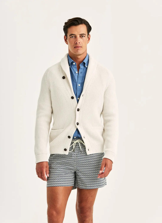 Brayden Shawl Cardigan - Off white