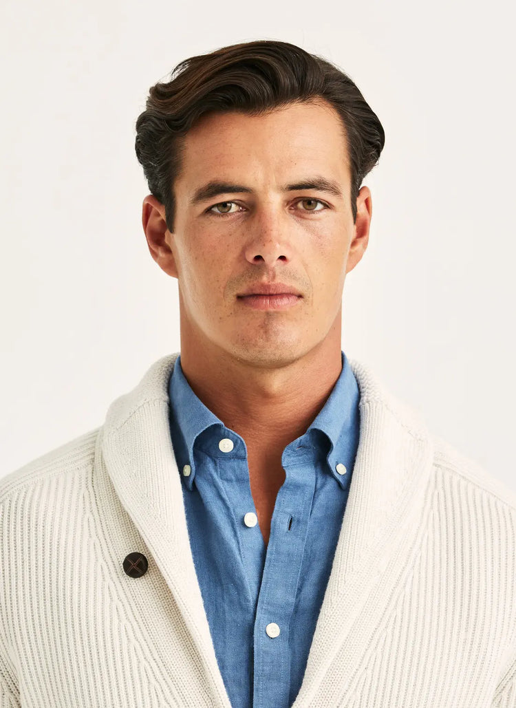 Brayden Shawl Cardigan - Off white