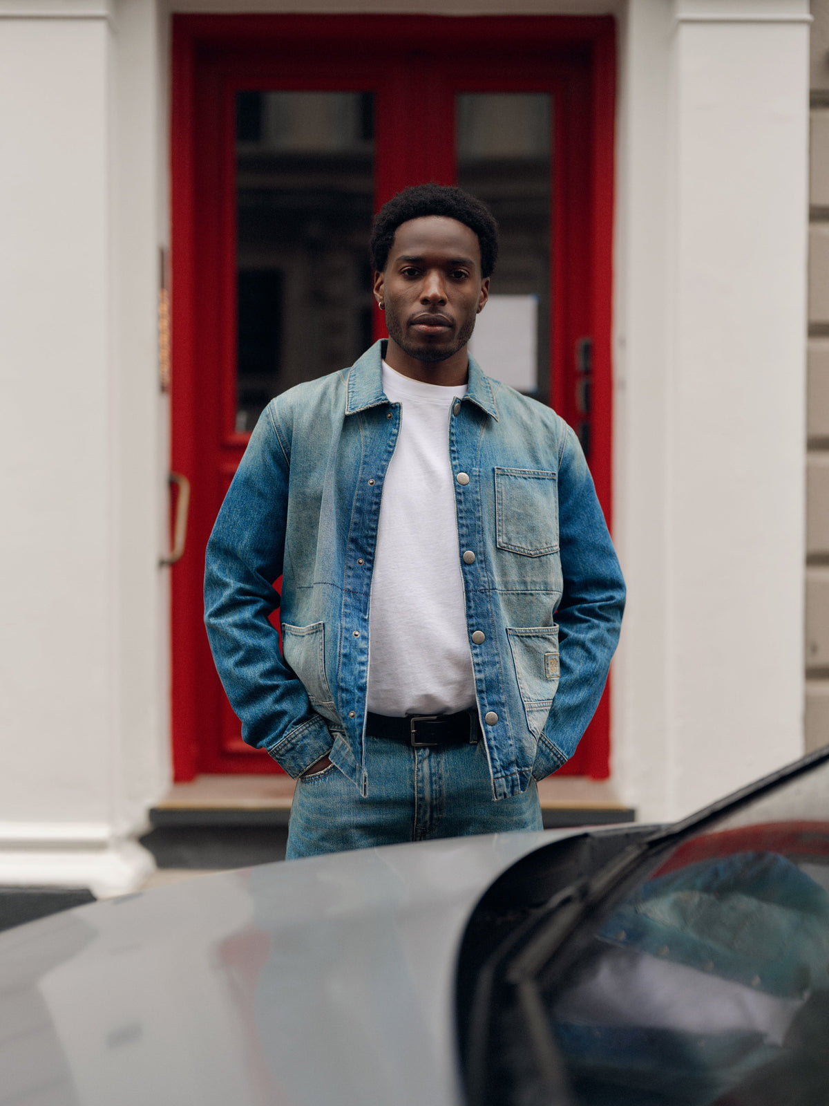 GABbeta Wolv DS0004 LS Overshirt - Dark Blue Denim – bild 9