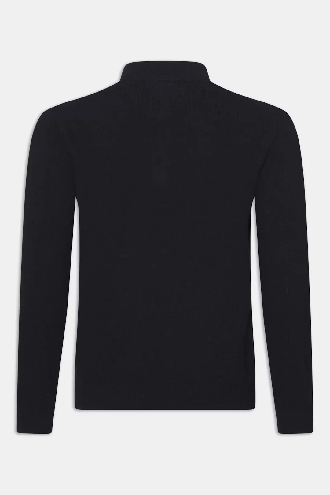 Patton Half Zip herr tröja i marinblått, lång ärm, baksida